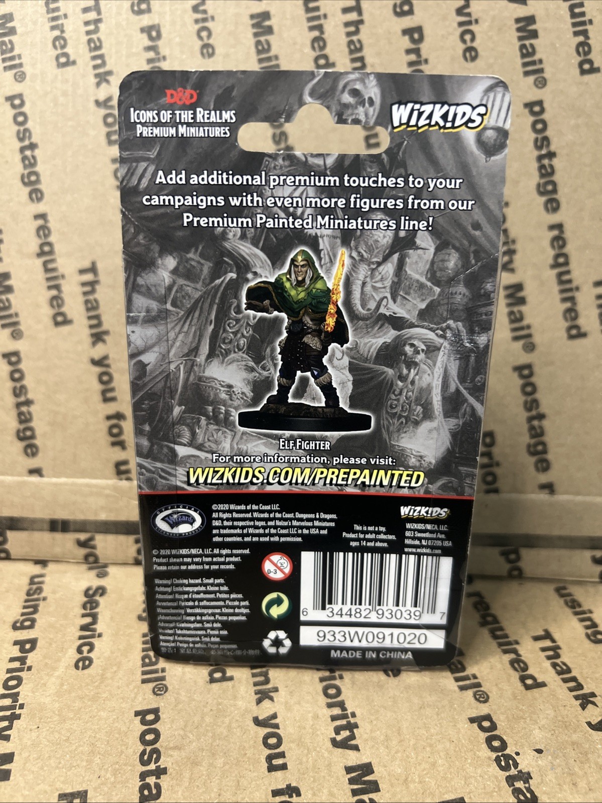 DUNGEONS & DRAGONS ICONS PREMIUM MINIATURES ~ ELF MALE FIGHTER