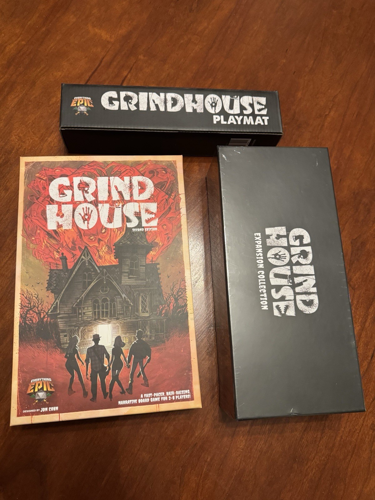 Grind House 2nd Edition Board Game + All Expansions & Playmat