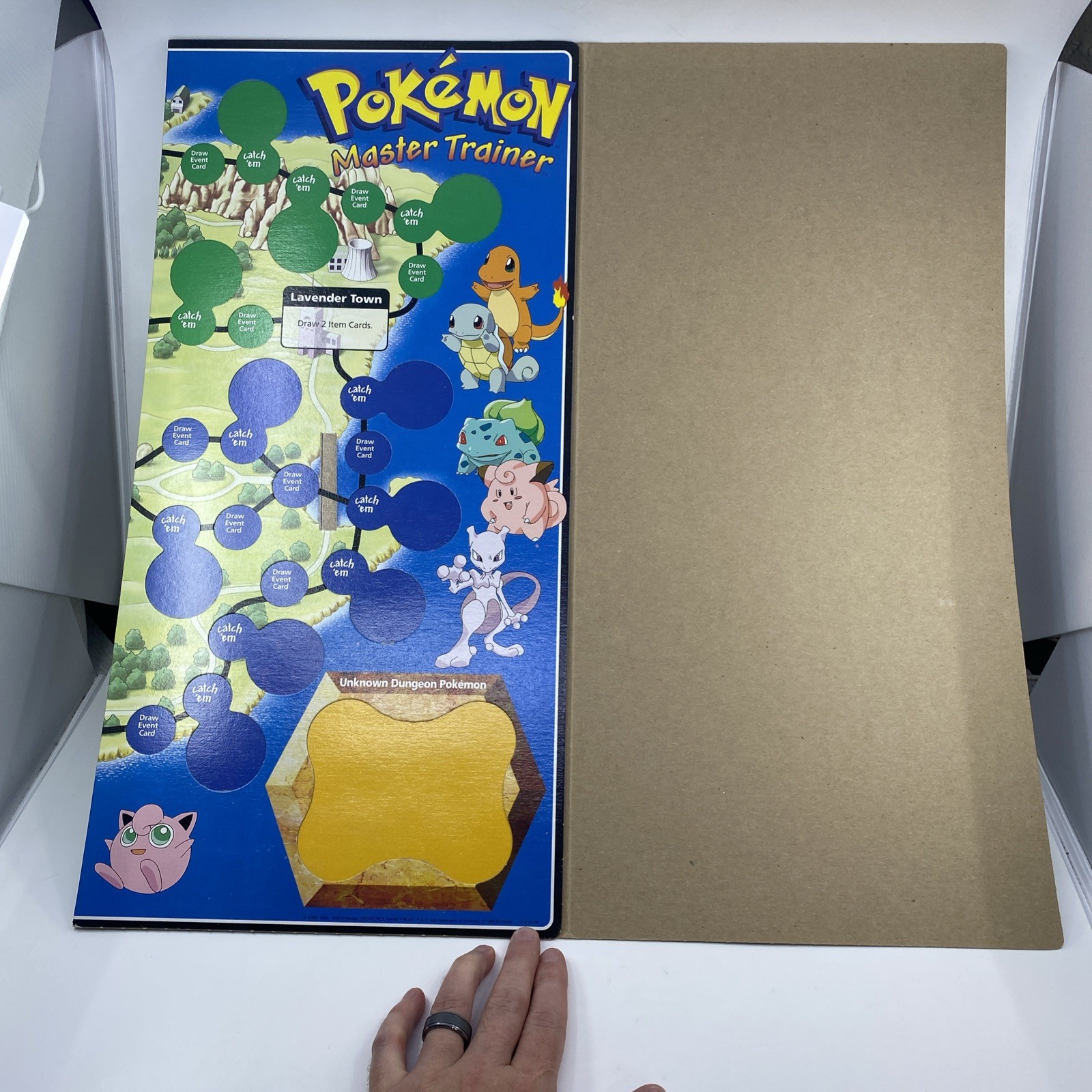 1999 Pokémon Master Trainer Board Game Milton Bradley Incomplete See Description