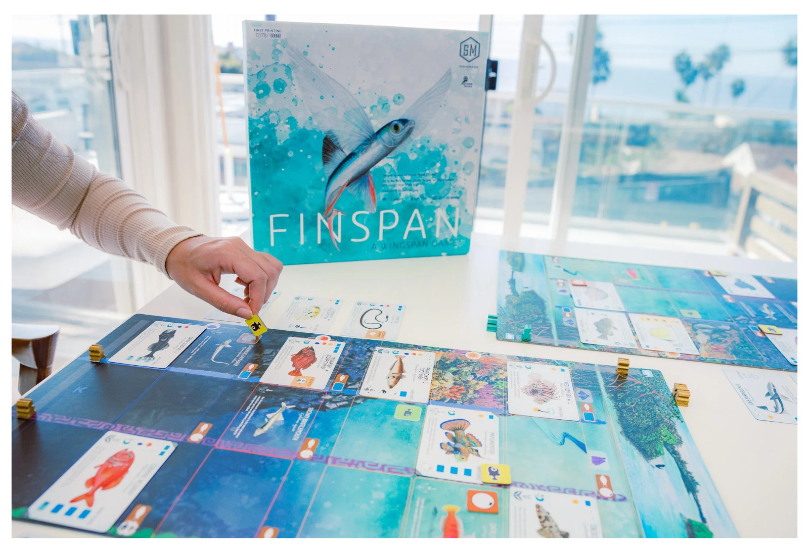 Finspan. Raise your dragons in your caves. STM870. Stonemeier Games. NEW