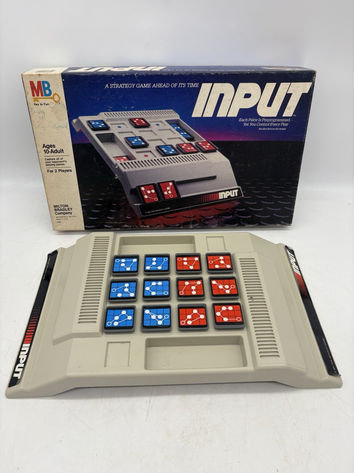 Vintage 1984 Input Strategy Board Game Milton Bradley COMPLETE *NO INSTRUCTIONS*