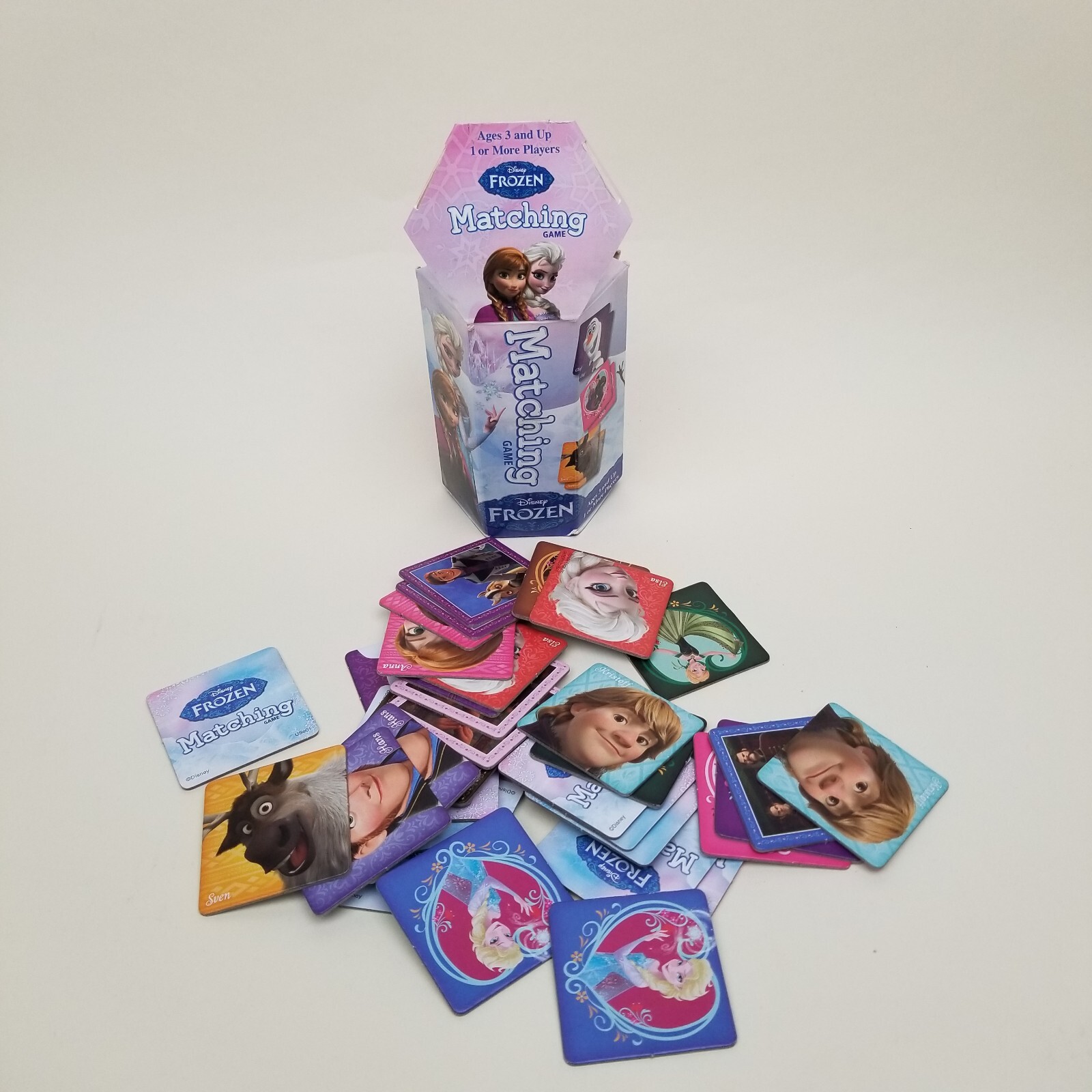 Disney Frozen Matching Game-36 Picture Tiles-Anna, Elsa, Kristoff, Olaf 2014