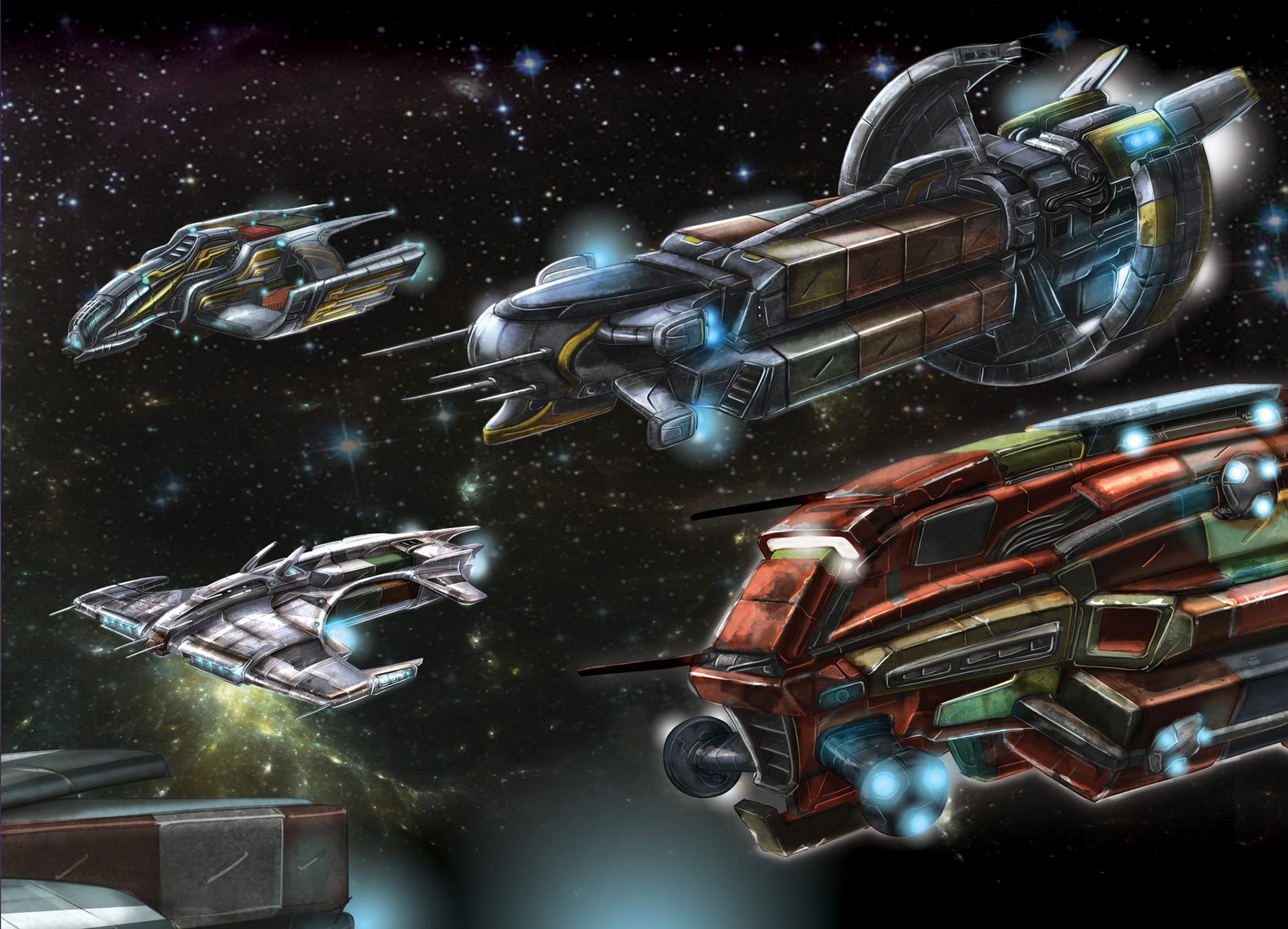 Core Space First Born: Ships of Disrepute Expansion – Battle Systems Cooperat…