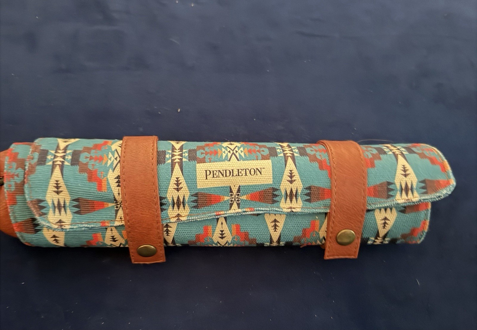Pendleton Travel Roll-Up Backgammon Complete Game Set w/ Dice & Checkers -NEW