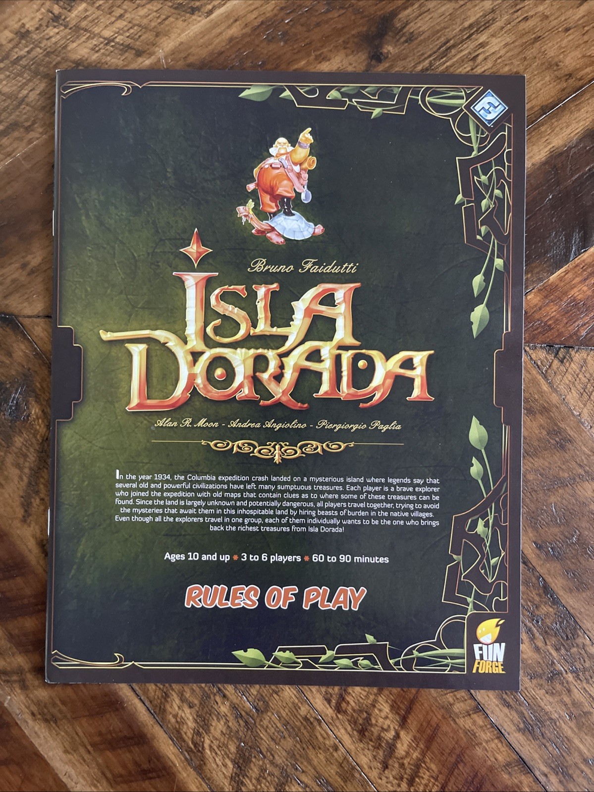 Fun Forge Isla Dorada Board Game Bruno Faidutti Alan Moon Treasure Hunt COMPLETE