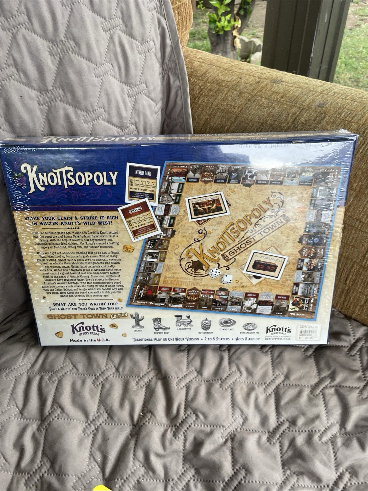 Knottsopoly Ghost Town Edition Knott’s Berry Farm Walter Knott – NEW SEALED