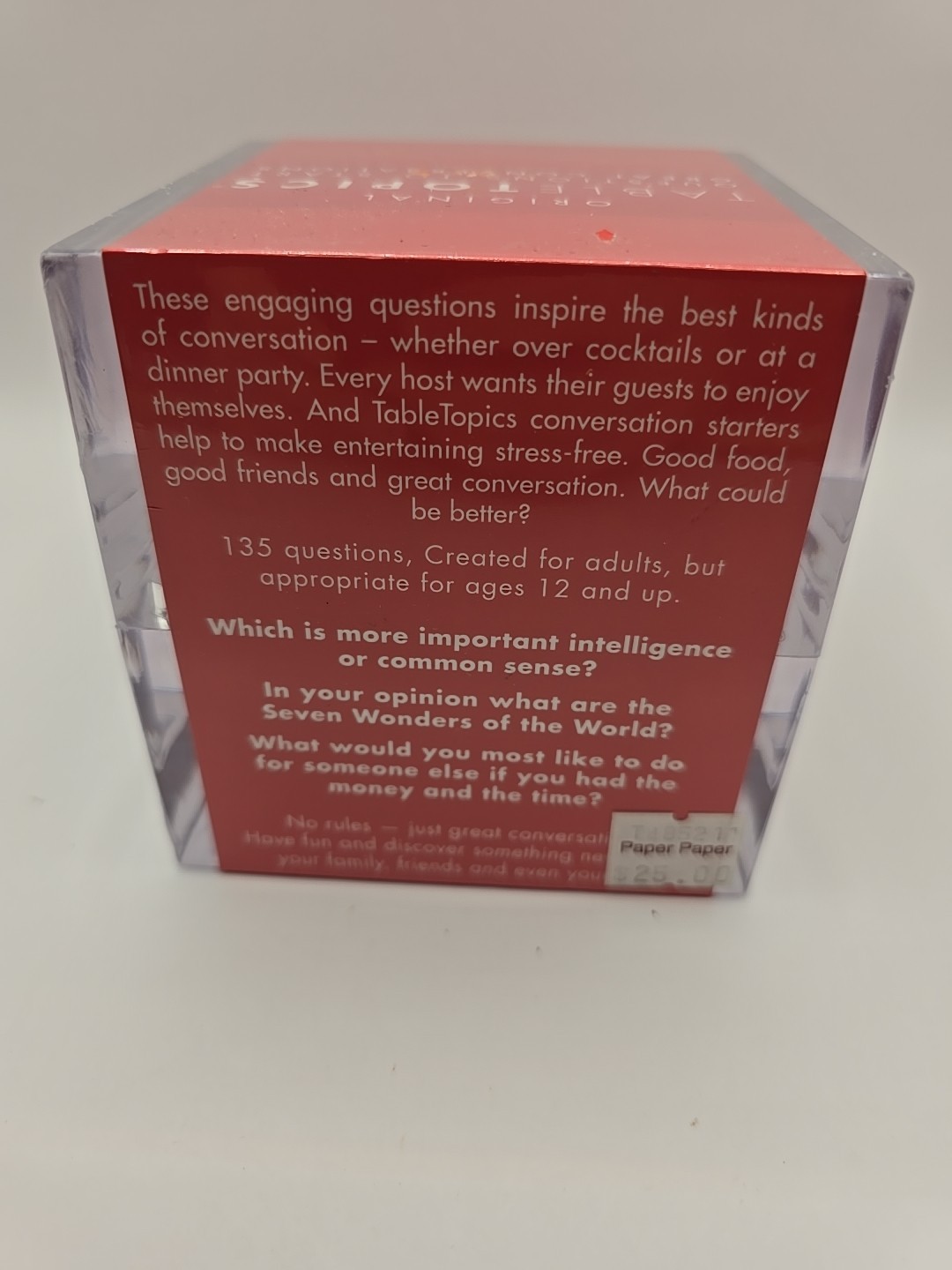 “Table Topics” Original Questions To Start Conversations Ruby Mine New