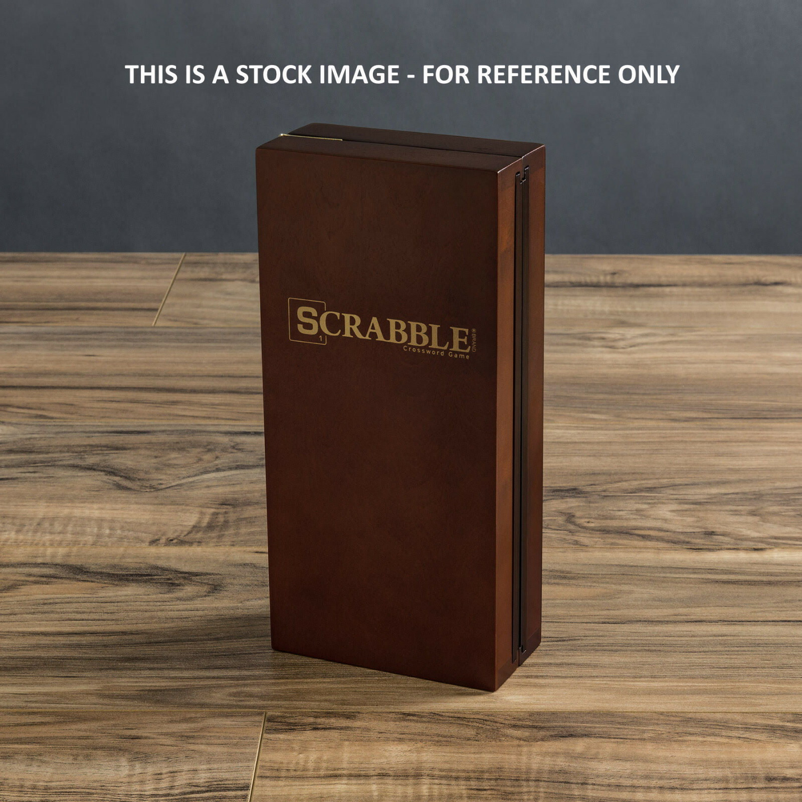 Scrabble Deluxe Travel Edition Wooden Folding Board Game Road Trip Open Box Used