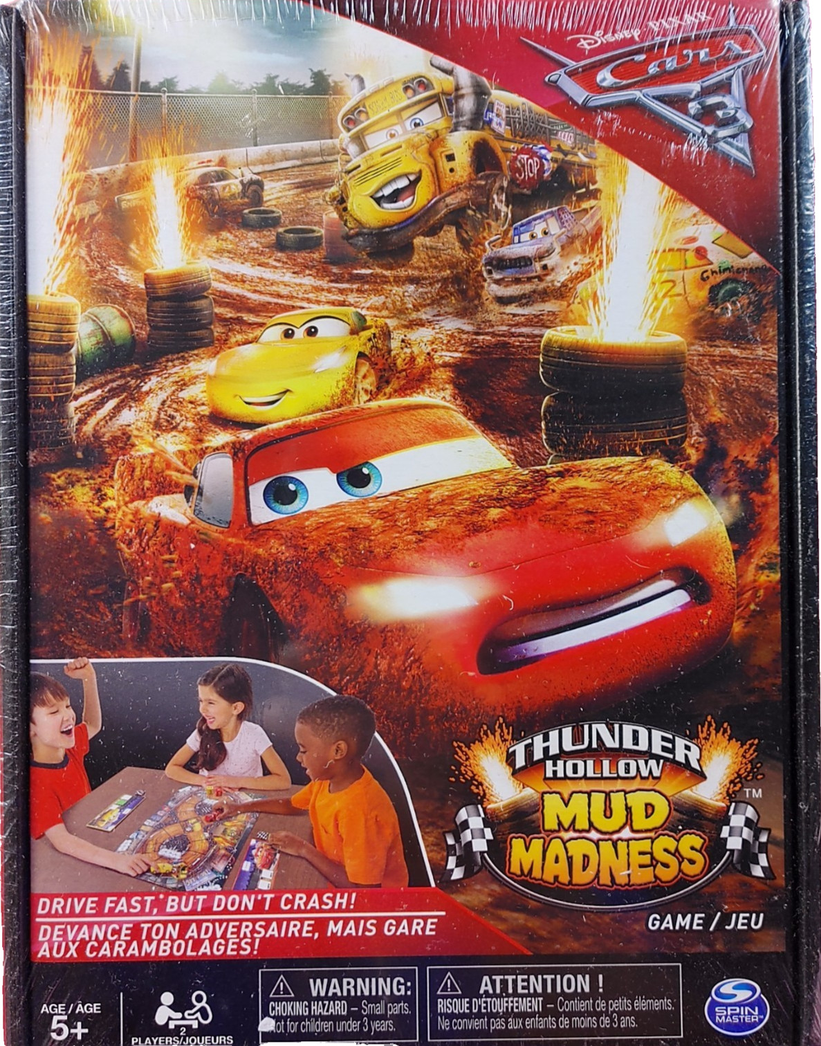 Disney Pixar Cars 3 Thunder Hollow Mud Madness Game Lightning McQueen Sealed