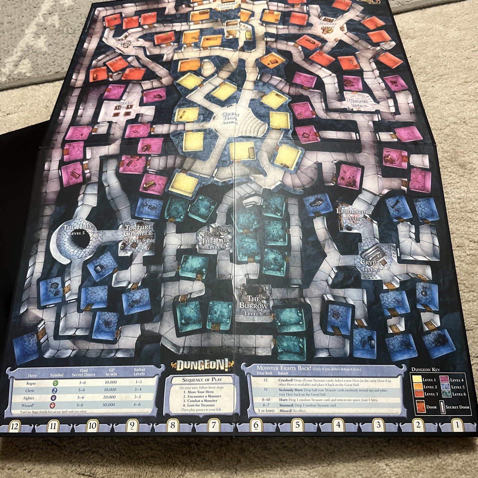 DUNGEON! Fantasy Board Game Dungeon & Dragons Complete