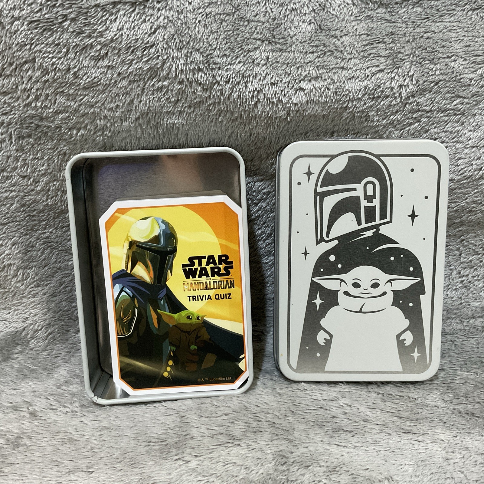 Disney Star Wars Mandalorian 100 Question Quiz trivia Card Game Baby Yoda Grogu