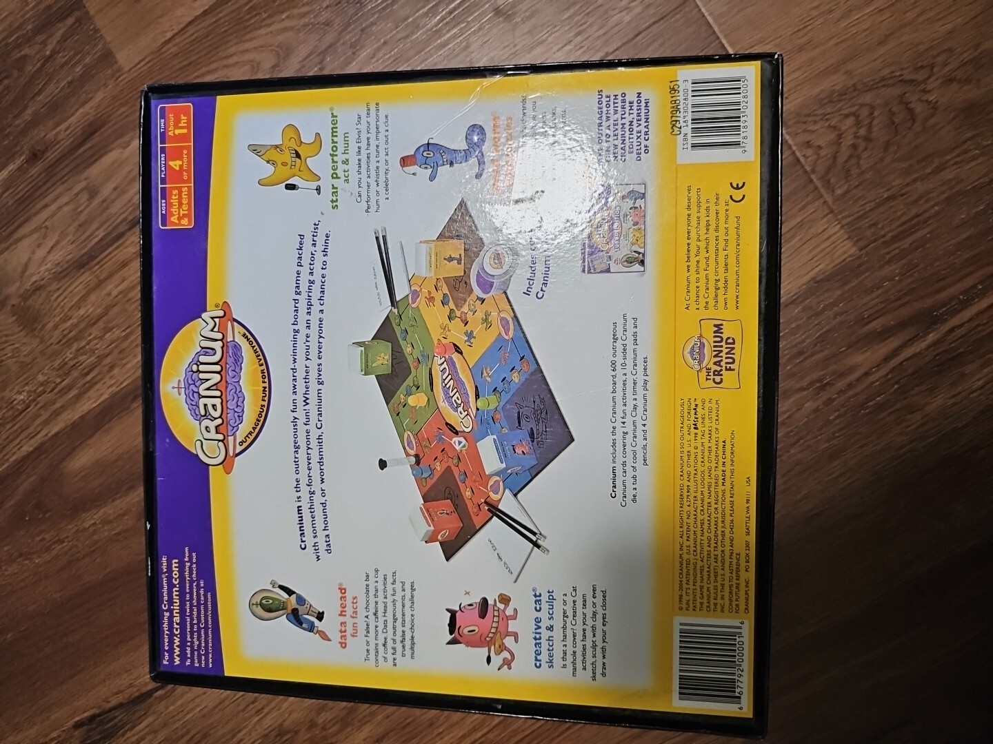 2004 Cranium Game in the Box and Complete. Adult & Teen, 2-4 Players Or Teams