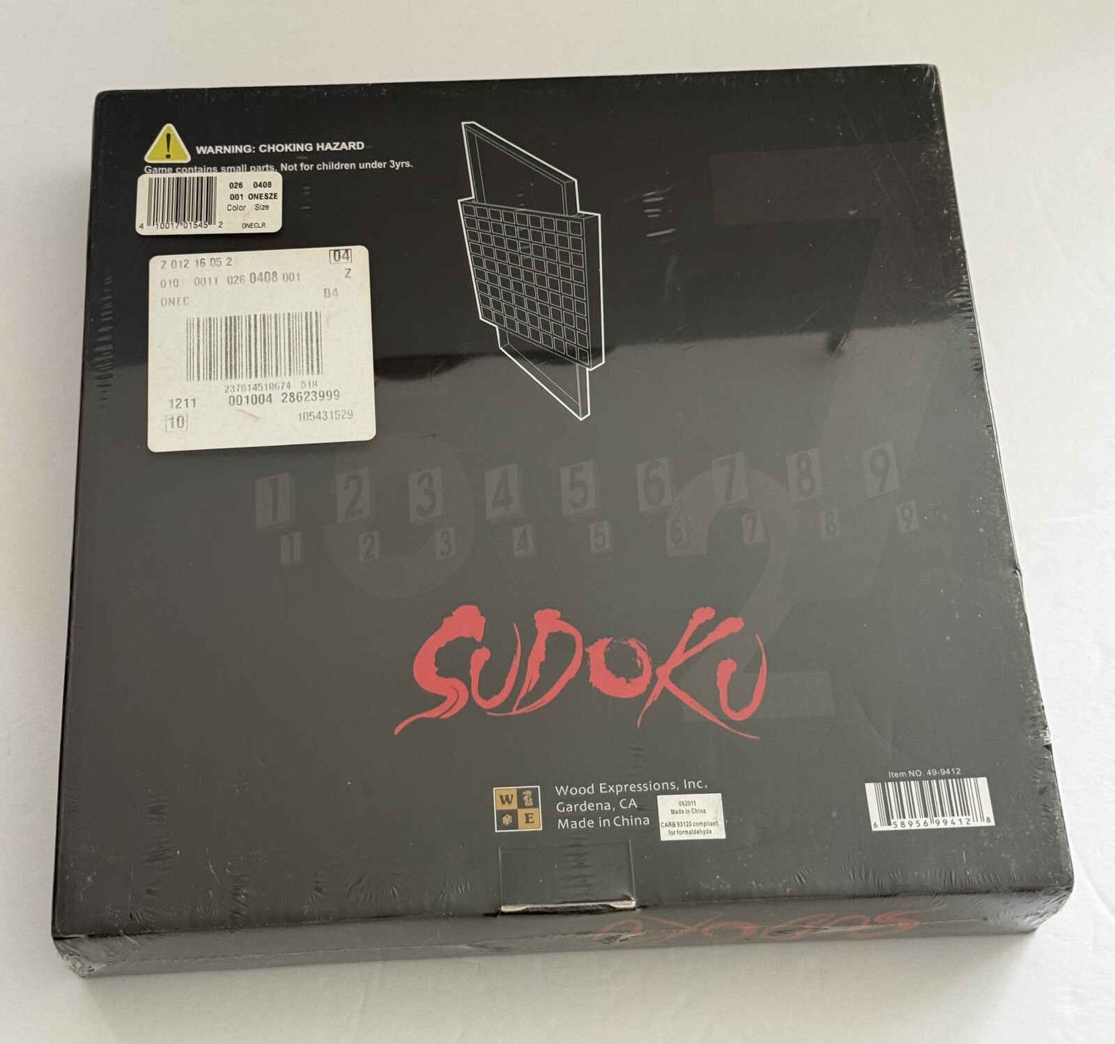 SUDOKU WOODEN GAME BOARD by Wood Expressions, Inc ~ NEW / SEALED Numbers Puzzle