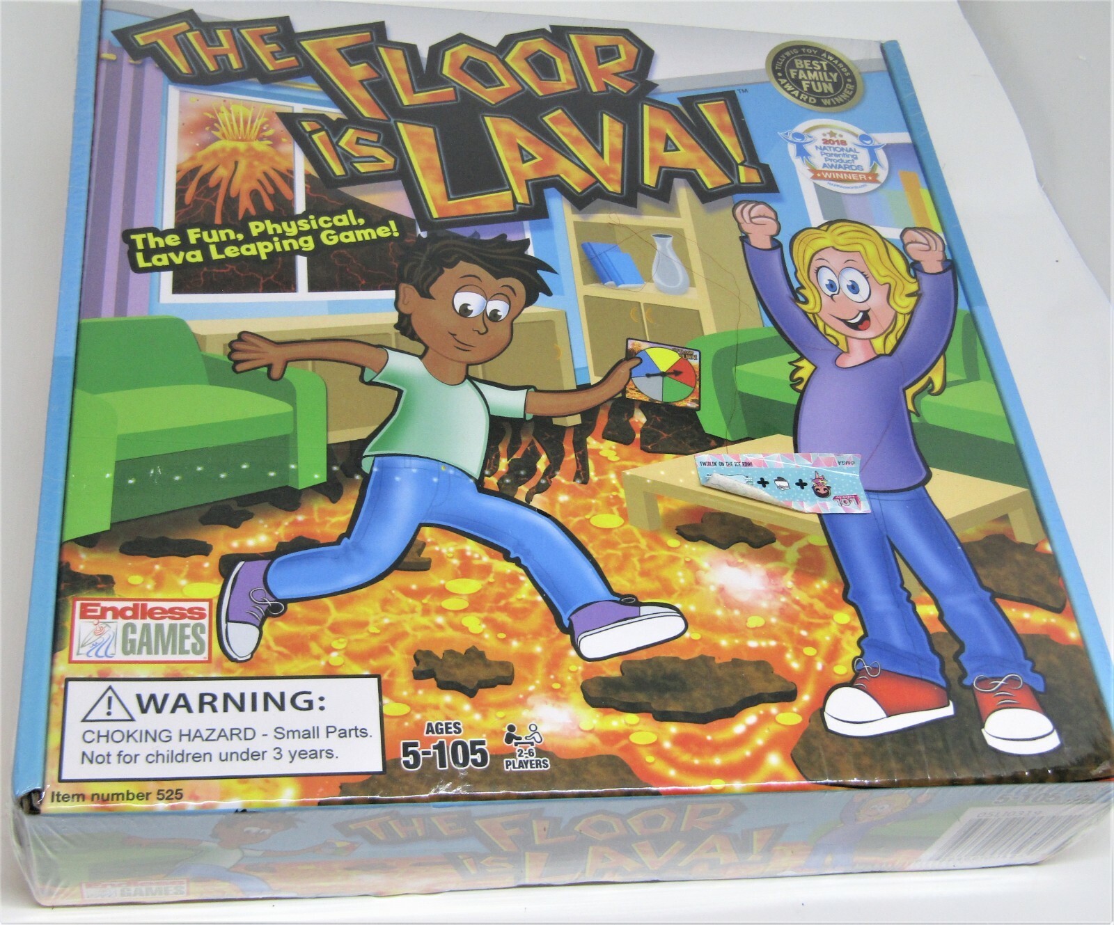 Endless Games, “The Floor is Lava”, Interactive Board Game. NIB.