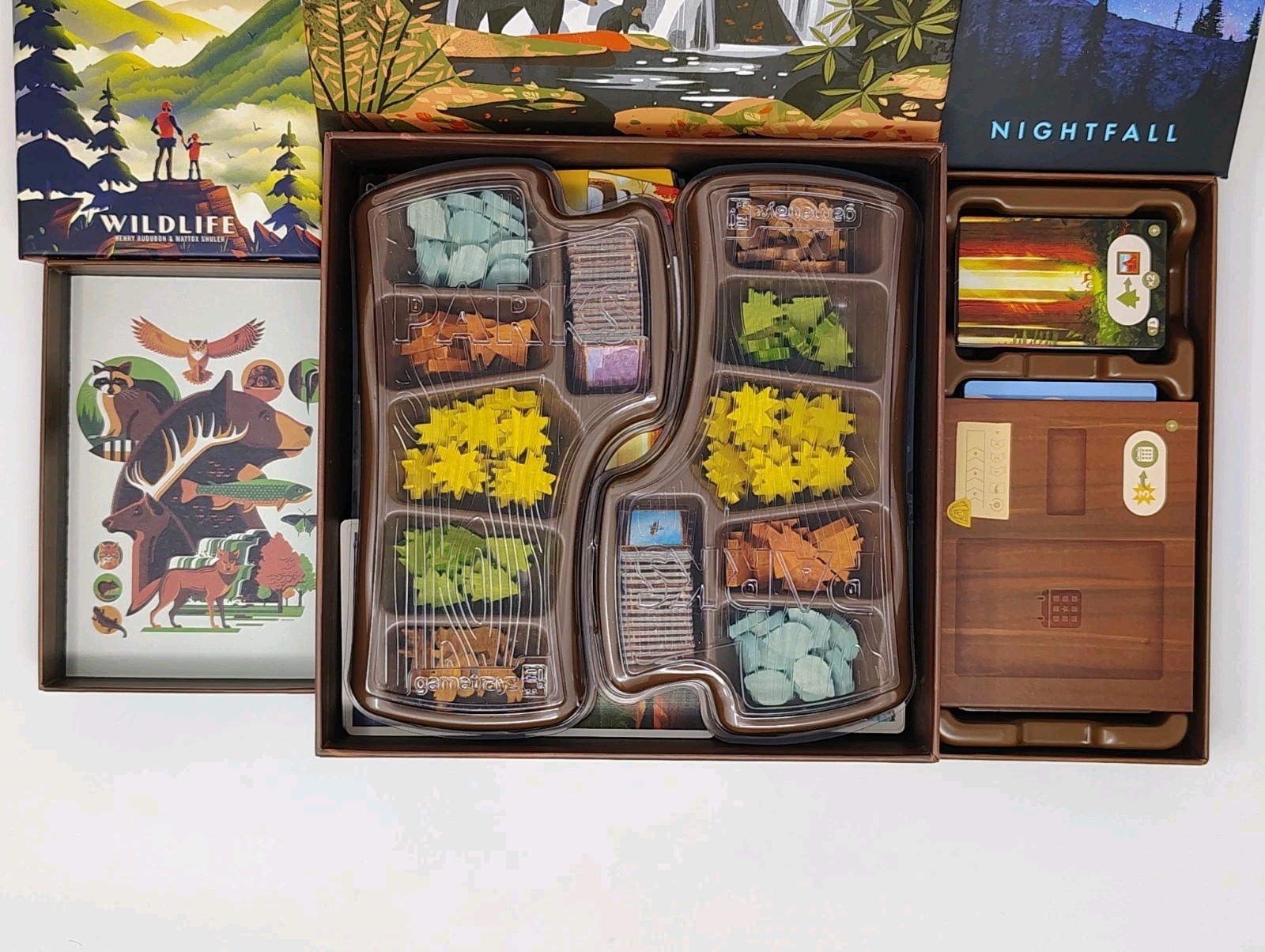 Keymaster Games: PARKS Board Game 1st Ed + Nightfall & Wildlife Expansions