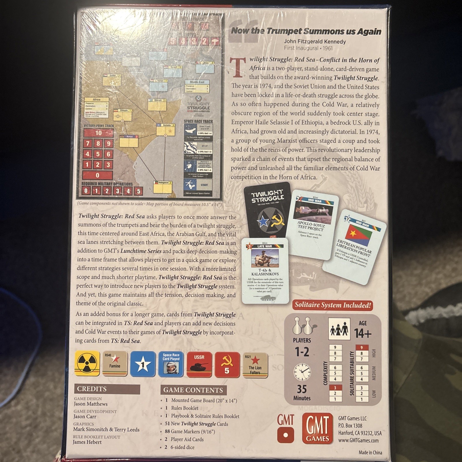 UNOPENED-GMT Wargame Red Sea – Conflict in the Horn of Africa Box-STILL SEALED
