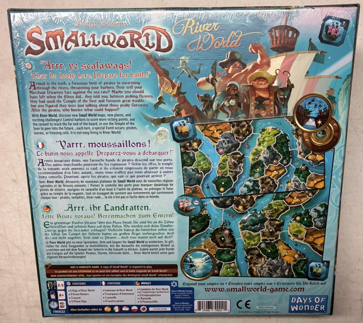 Small World River World Board Game Expansion Slightly Damaged Box New Sealed