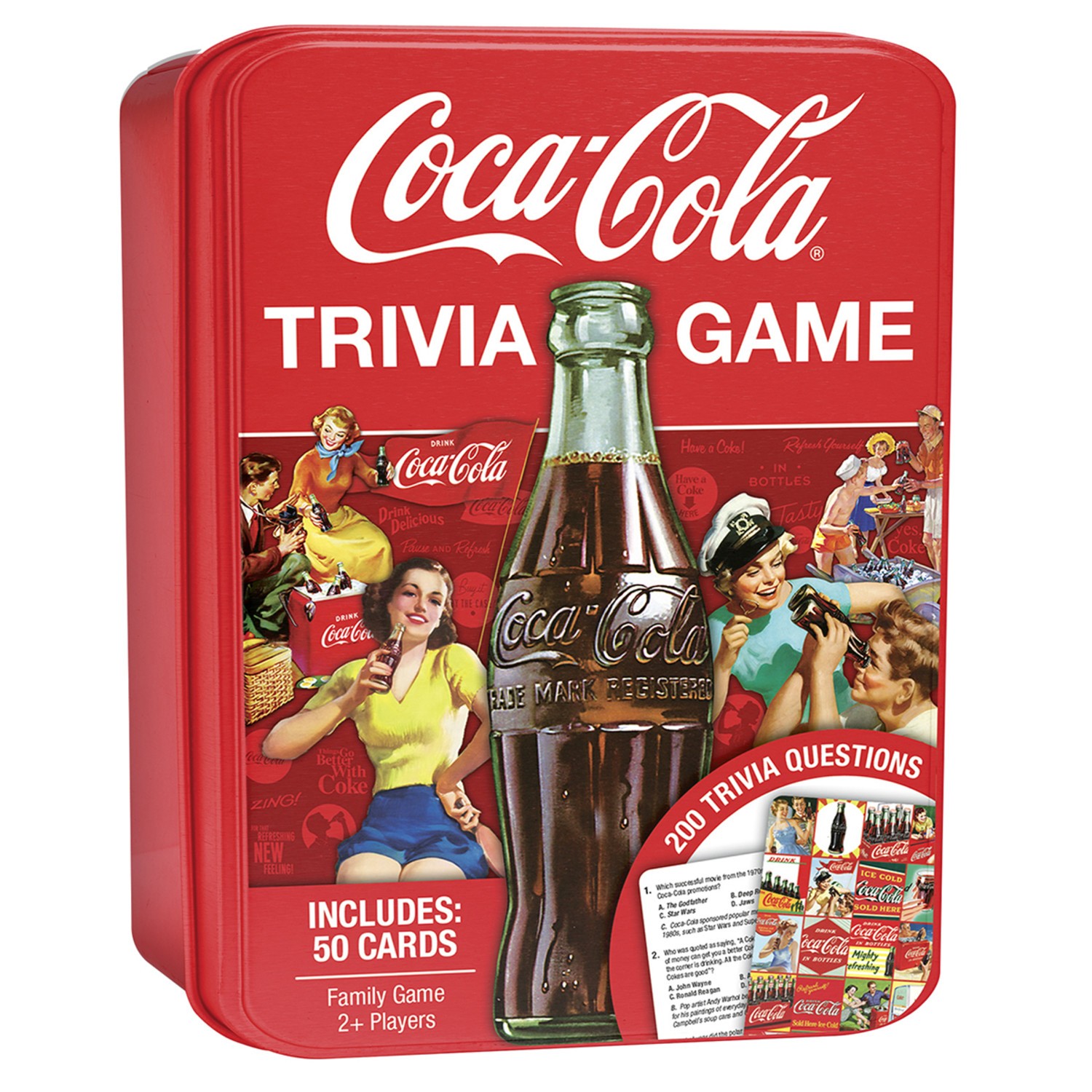 MasterPieces – Coca-Cola Trivia Game with Collectible Tin