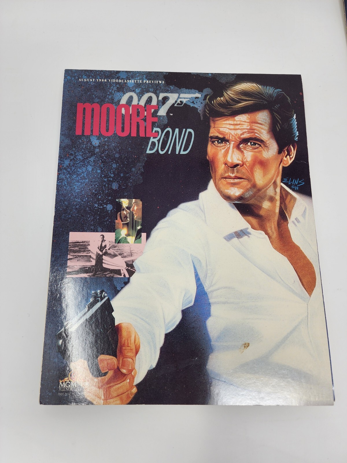 1988 JAMES BOND 007 Spy Movie MGM/UA HOME VIDEO Promo Trivia Board Game No Dice