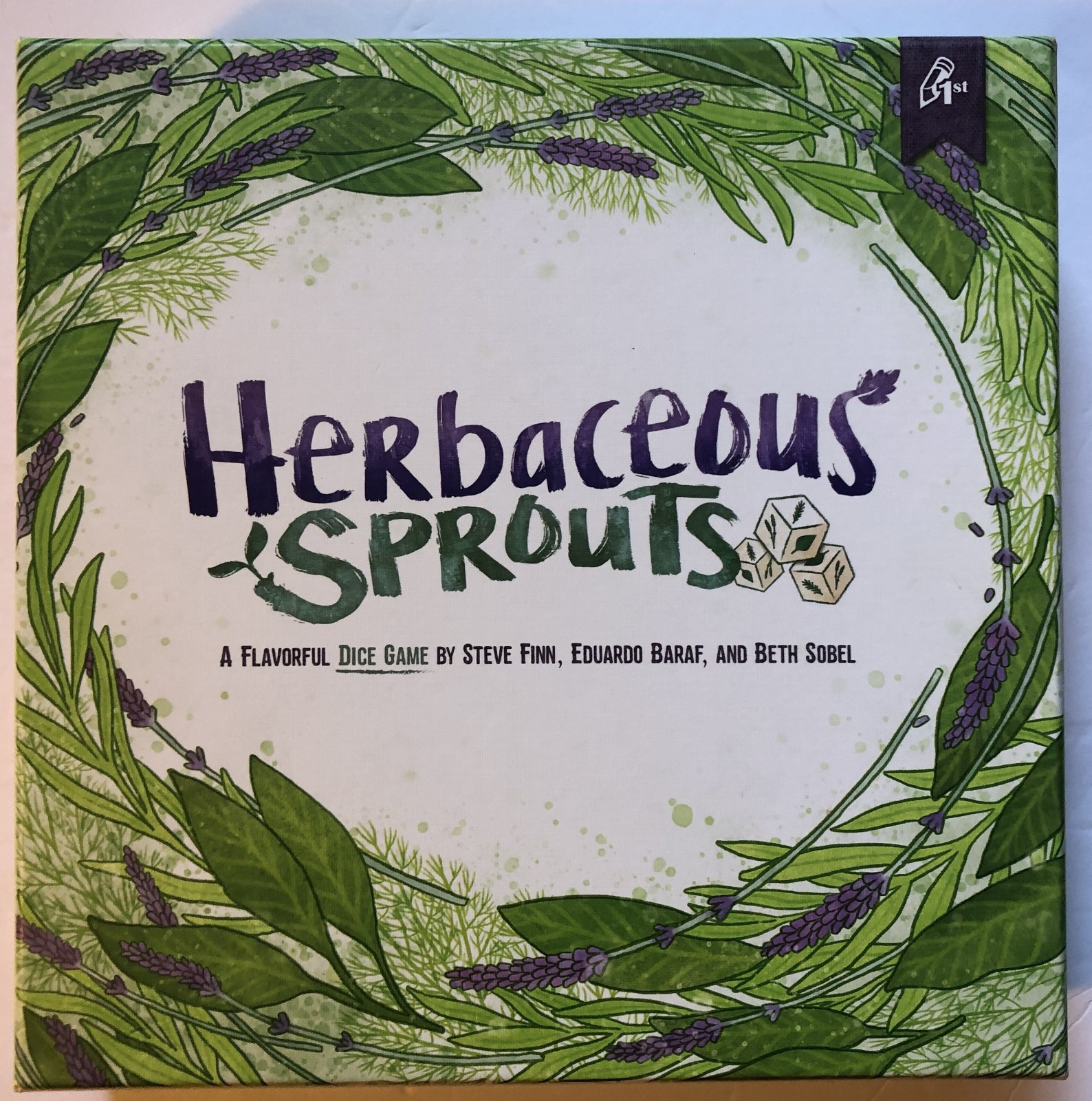 Herbaceous Sprouts: A Flavorful Dice Game (2018) Pencil First Unpunched Open Box