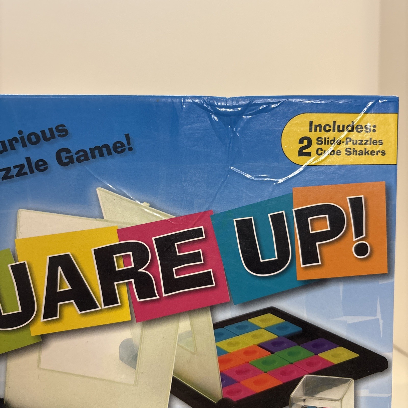 Square Up! 2 Player Tile Puzzle Game Family Ages 6+ Brainbox Complete