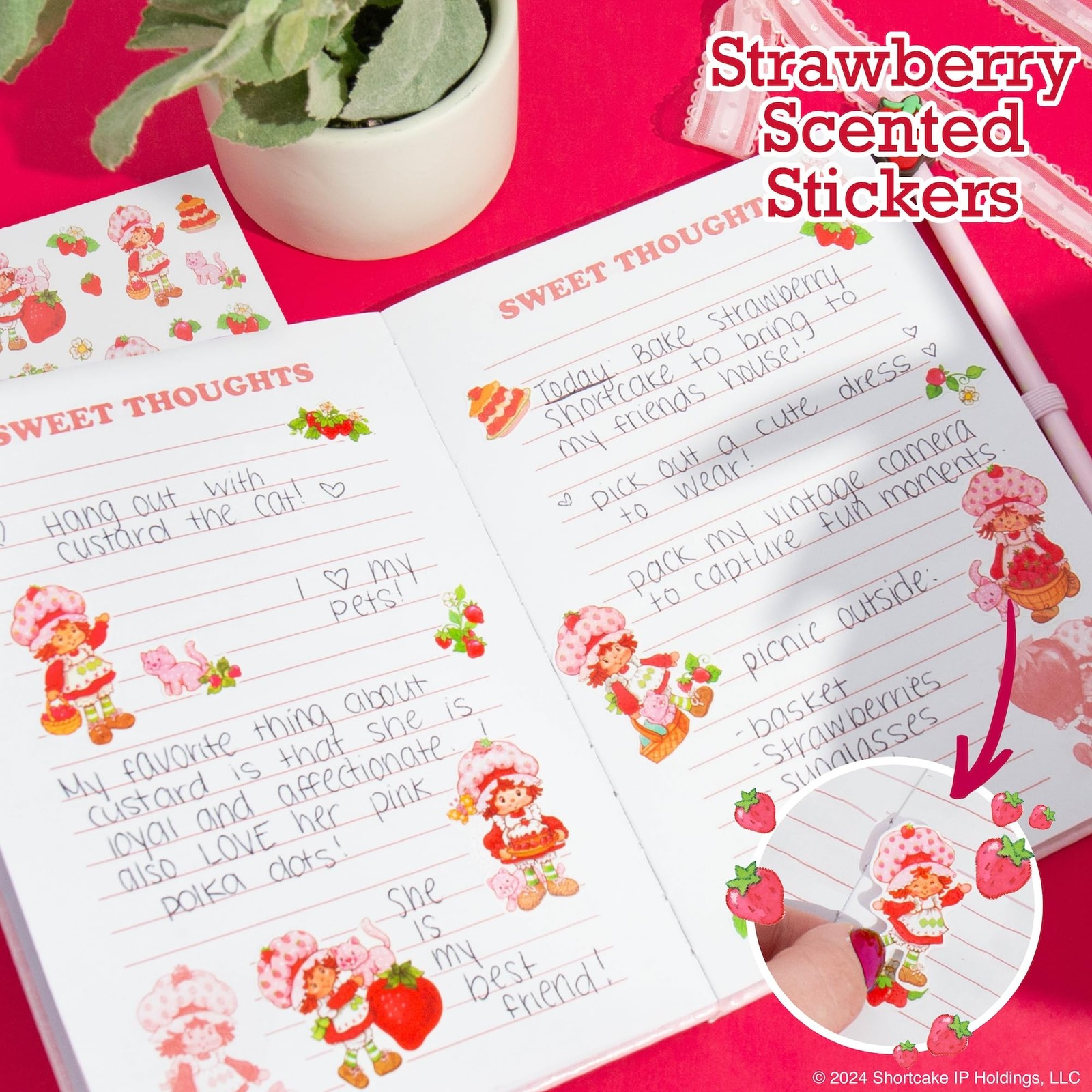 Journal Set Strawberry Shortcake Cute School Supplies Diary Accessories Horizon