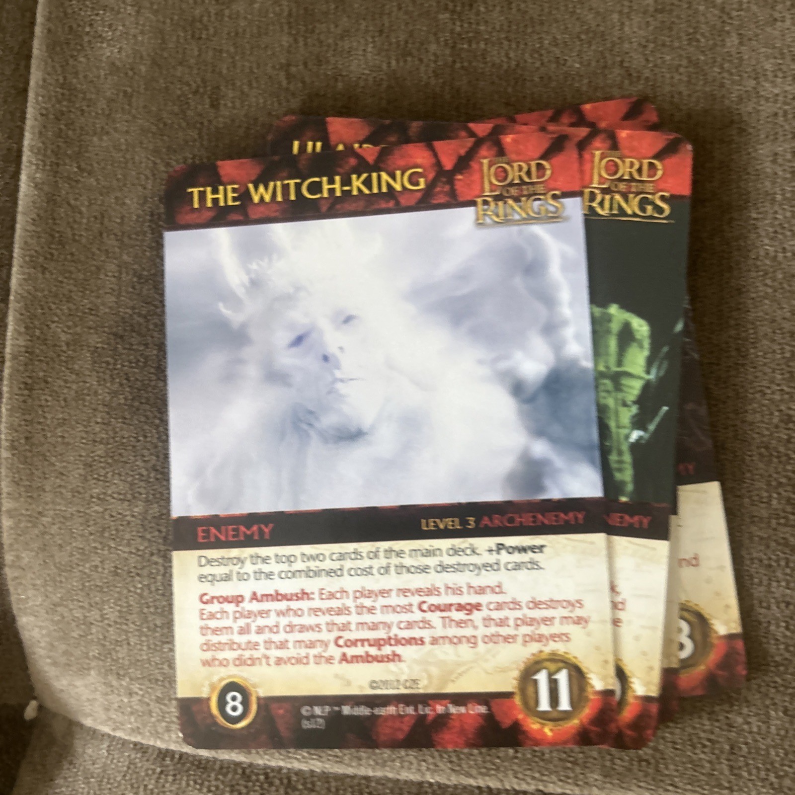 LORD OF THE RINGS Fellowship of the Ring Deck-Building Game LOTR Cryptozoic 2012