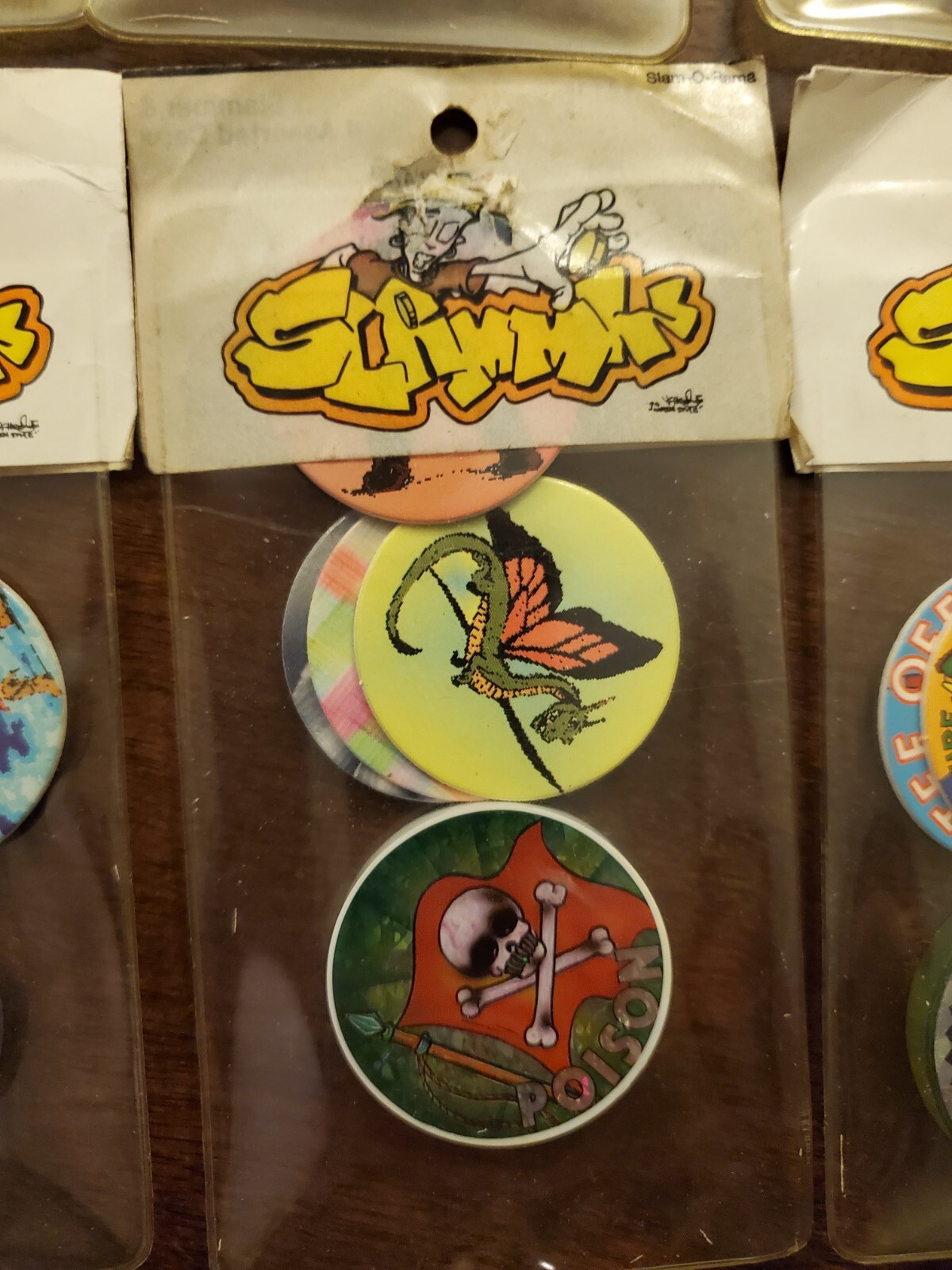 1 Pack of Vintage Pogs with Vintage Slammer – Very Rare 90s Pogs