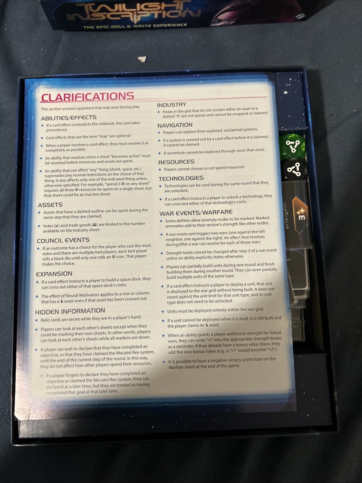 Fantasy Flight Games Twilight Inscription Board Game With Thunder’s Edge