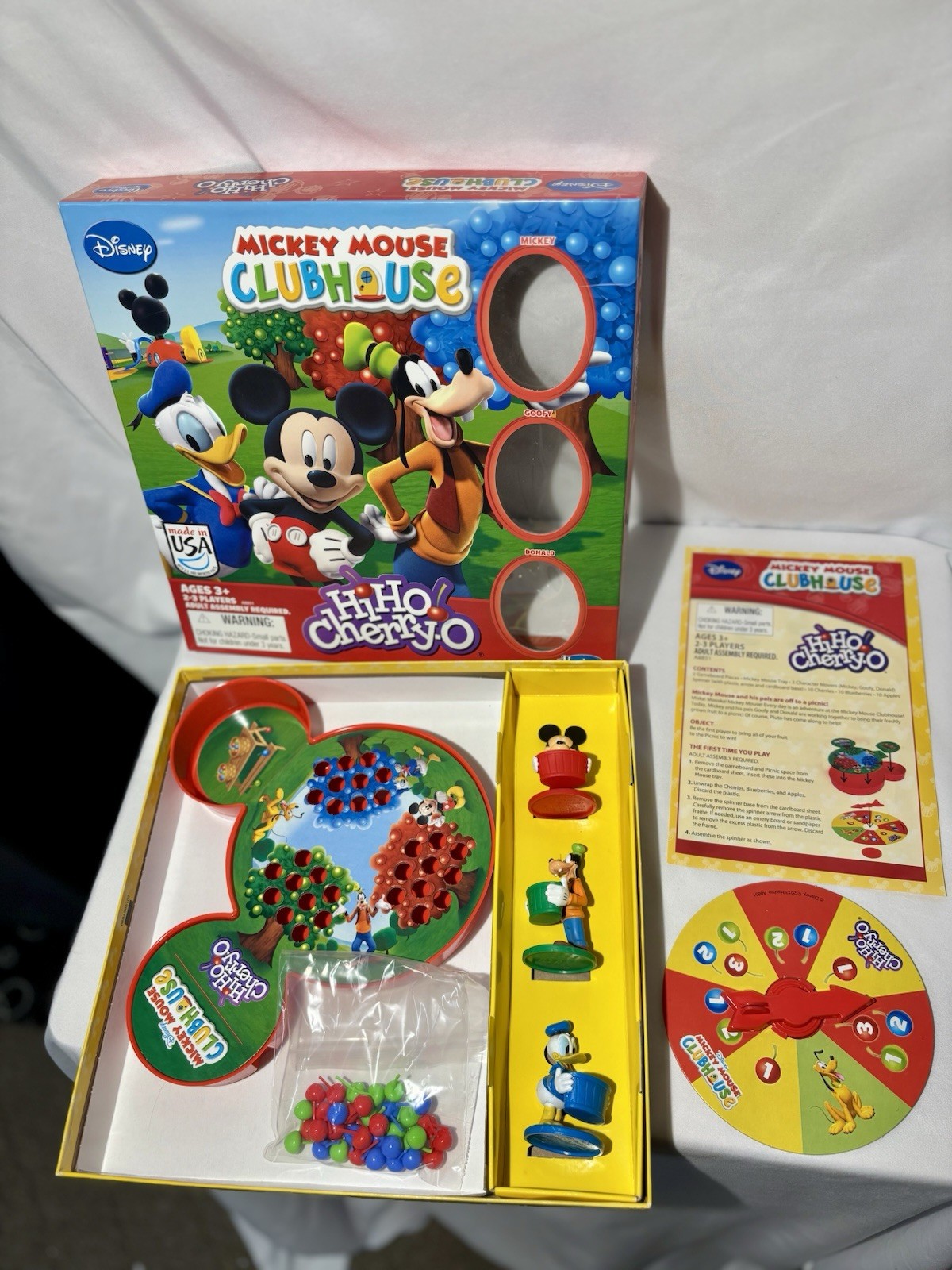 Mickey Mouse Clubhouse Hi Ho Cherry-O Game Ages 3+ Hasbro