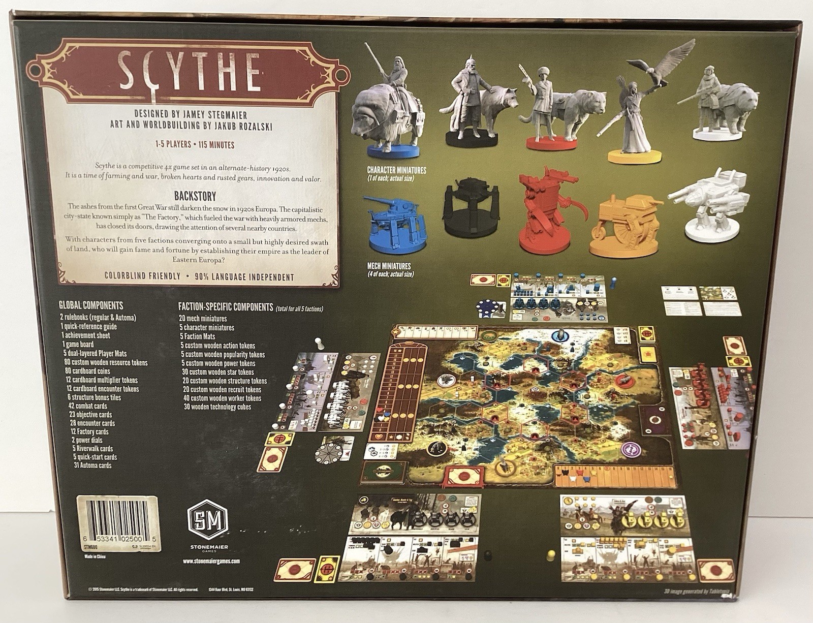 Scythe Alternate History Board Game Stonemaier Complete Excellent Condition