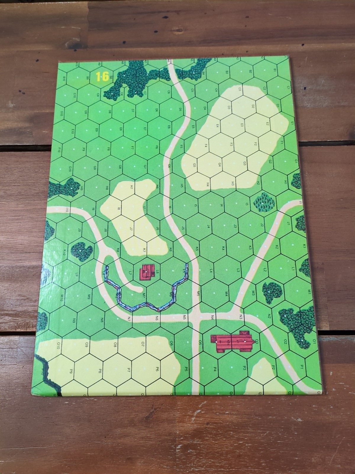 Lot Of (4) ASL Advanced Squad Leader Mounted Cardboard Maps 16-19