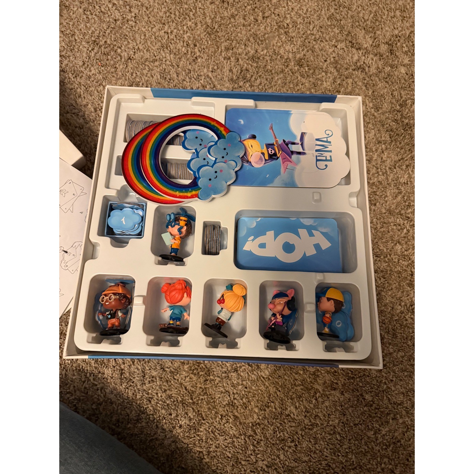 Funforge Hop! Board Game 3D Dexterity Family Game 3-6 Players Painted Minis