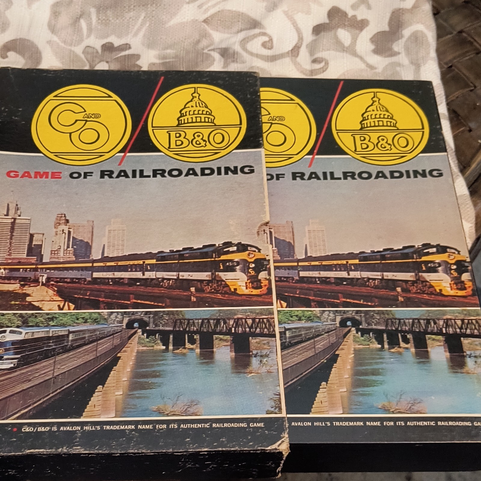 Avalon Hill C&O / B&O: The Game of Railroading Bookcase Game 1969 MPN 802