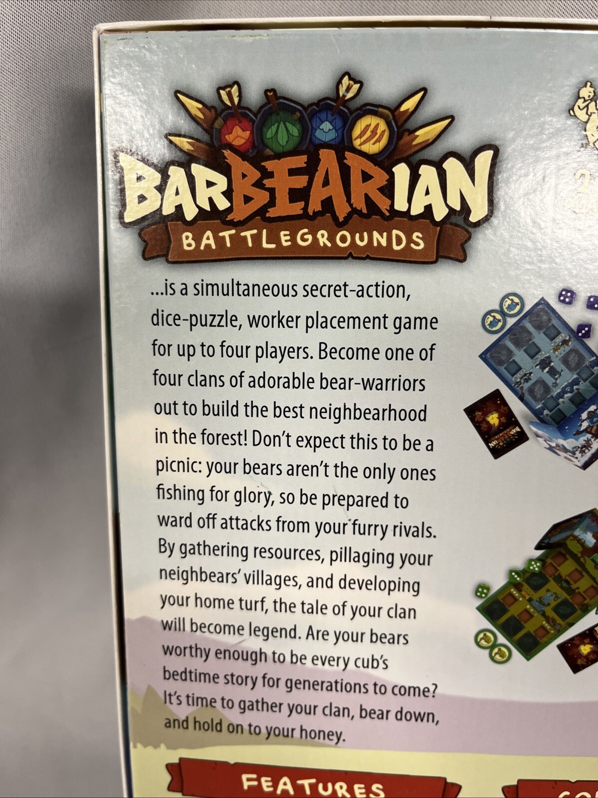 Barbearian Battlegrounds Greenbrier Games 100% EXCELLENT COMPLETE Fun Teenage