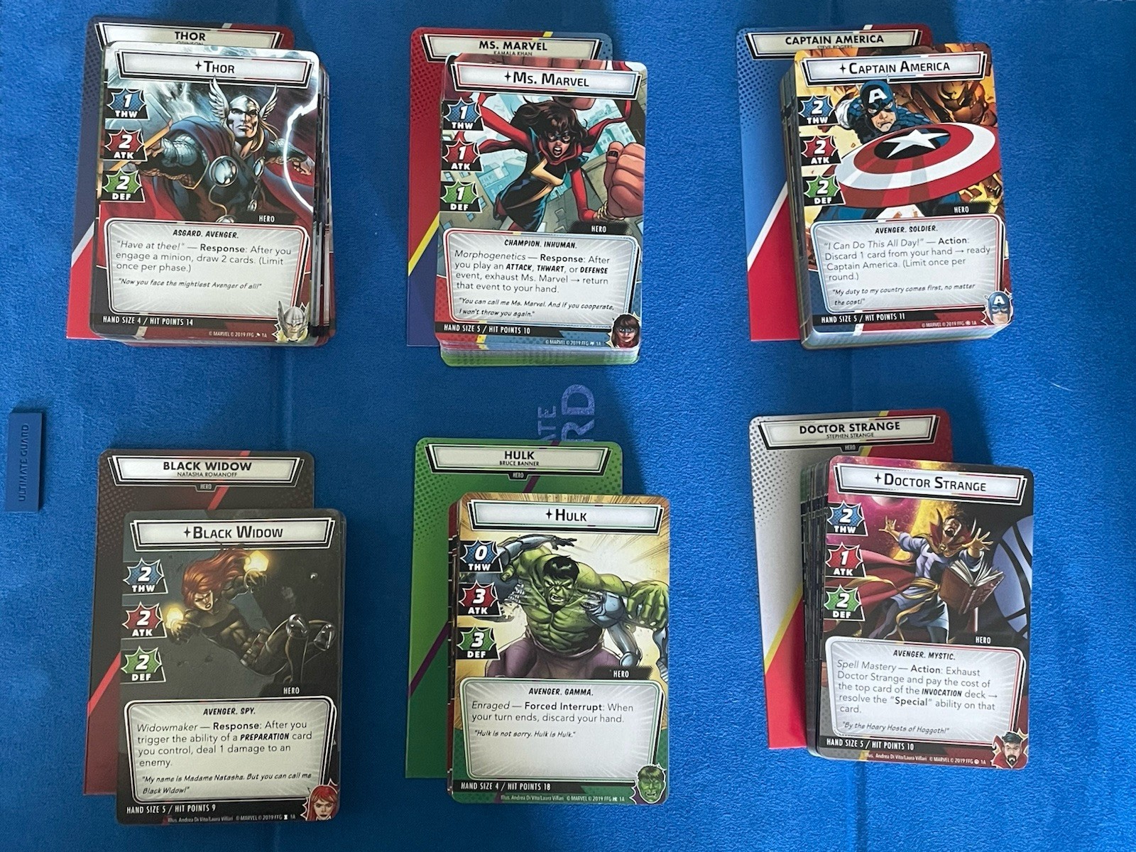 OOP Marvel Champions Lot – Wave 1 Hero Packs – Captain America – Doctor Strange