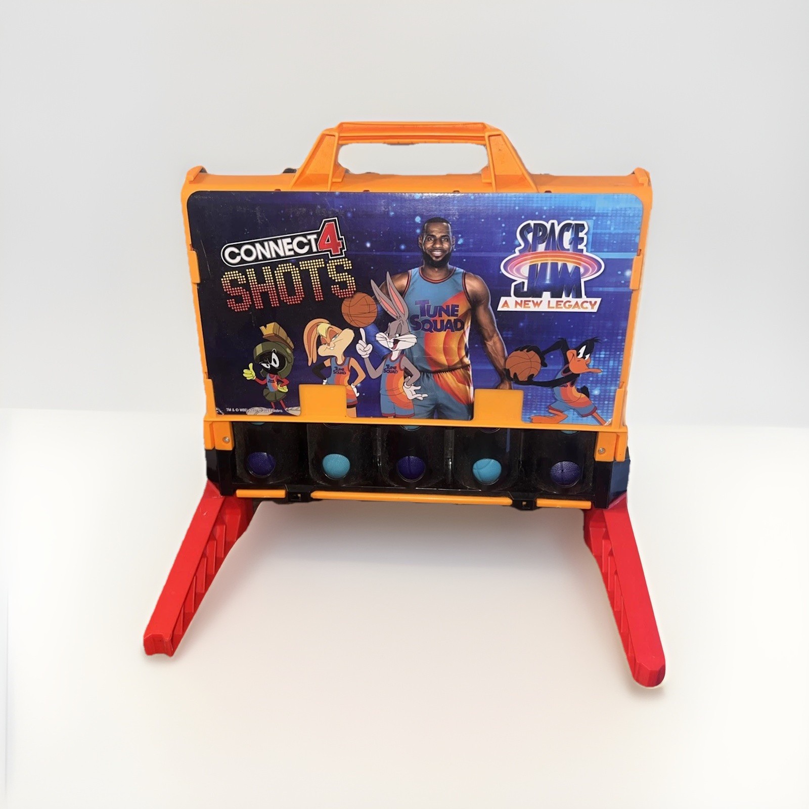 Space Jam A New Legacy LeBron James Connect 4 SHOTS Tune Squad Board Game RARE!!