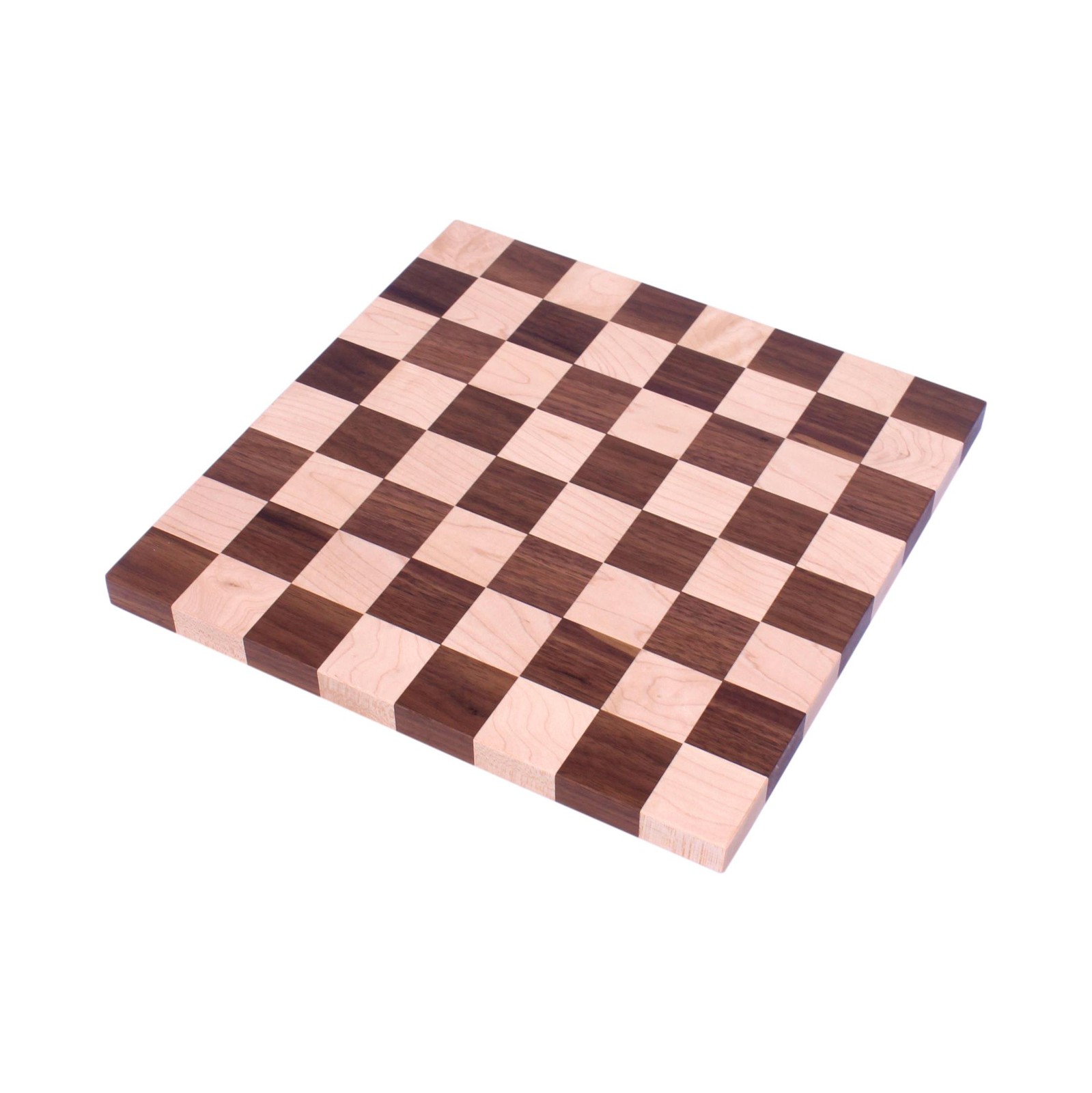 AmishToyBox.com Maple/Walnut Hardwood Chess and Checkers Wooden Game Board