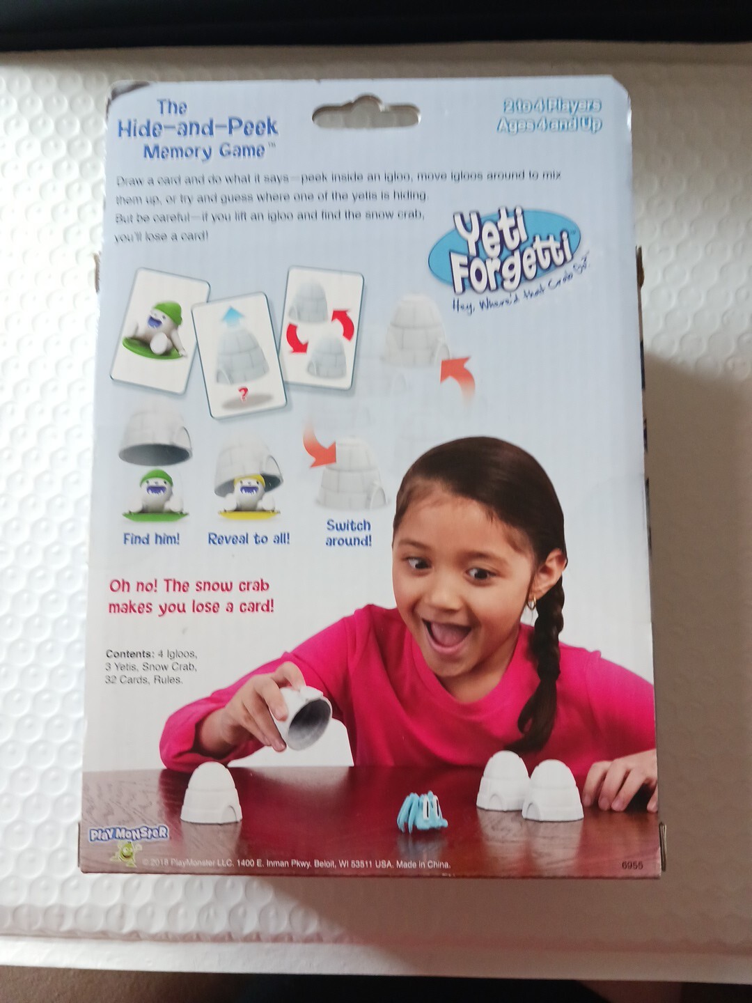Family Games For All Ages/ Young Players. PLAYMONSTER YETI FORGETTI Memory