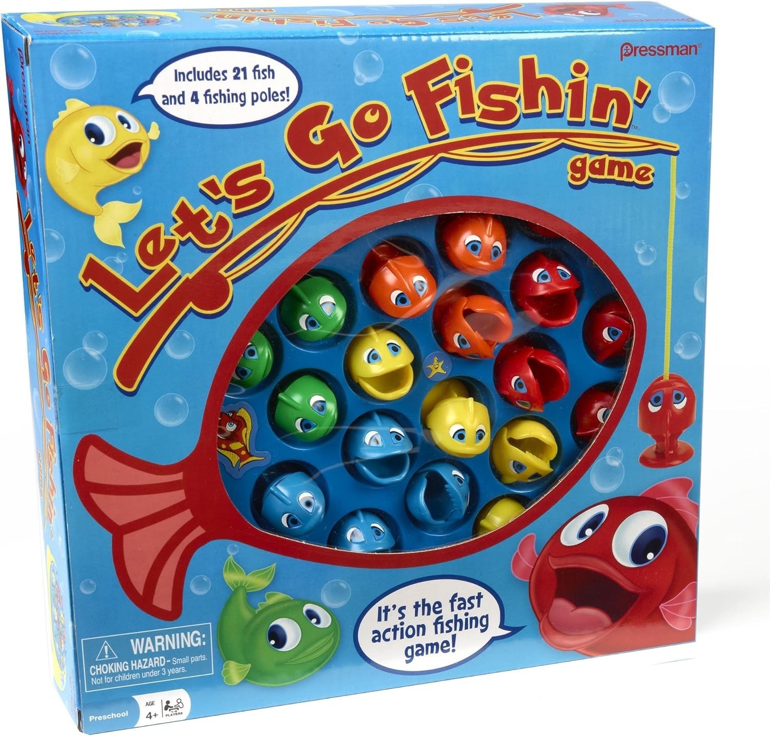 Let’s Go Fishin’ Game by Pressman – The Original Fast-Action Fishing Game!