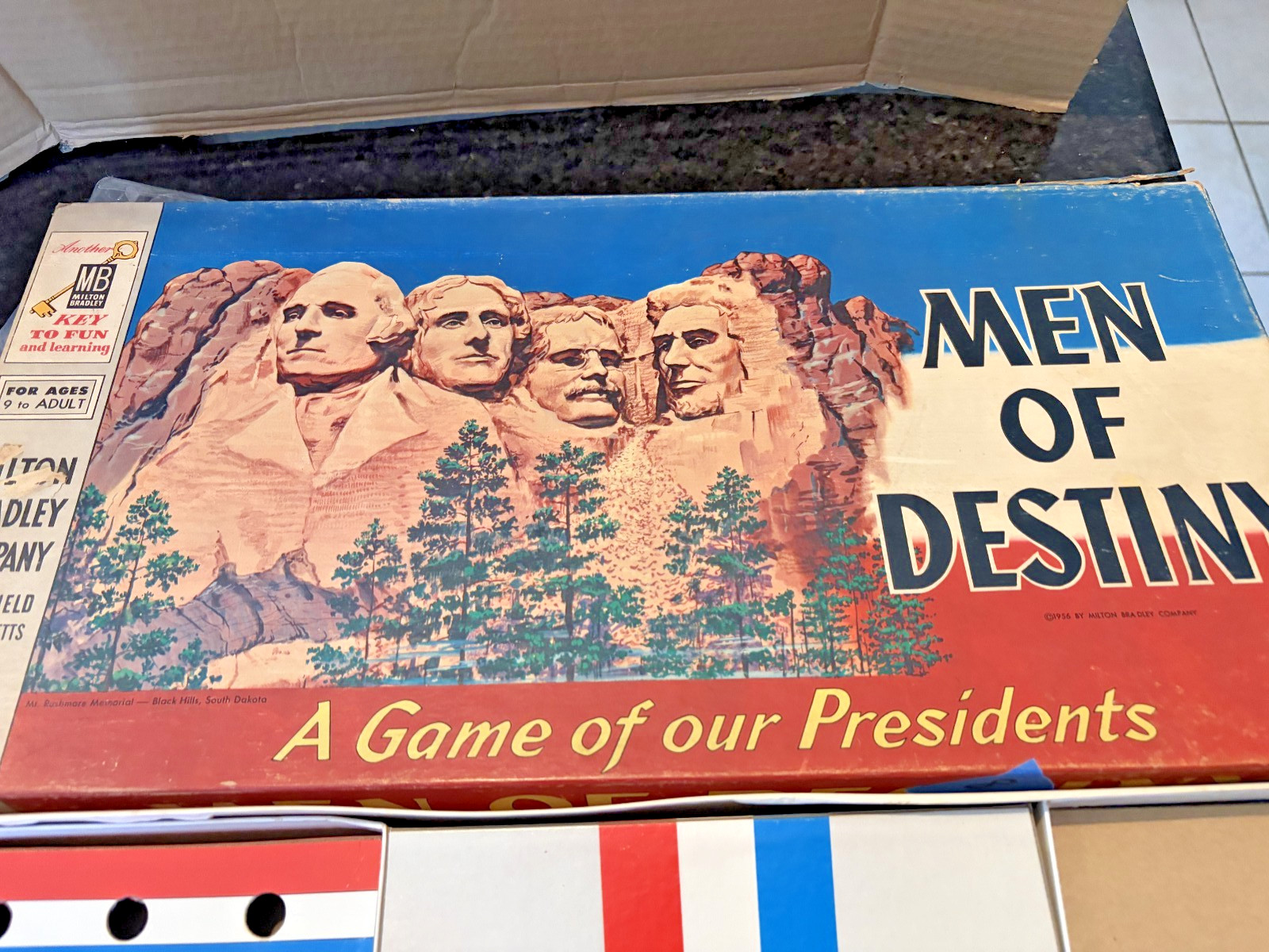 Men of Destiny Presidents of the United States Game Milton Bradley 1956