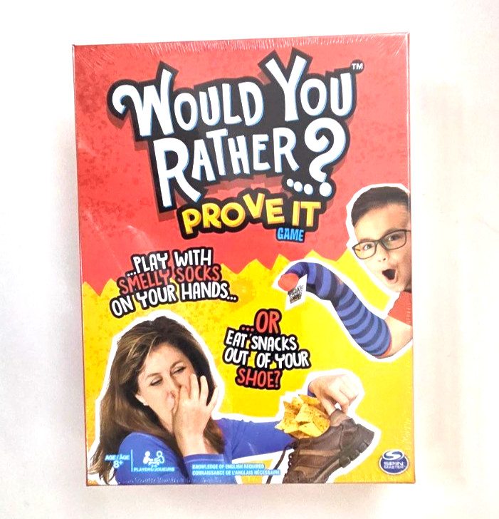 Would You Rather? Prove It Game, Ages 8+,3-6 Players, NEW