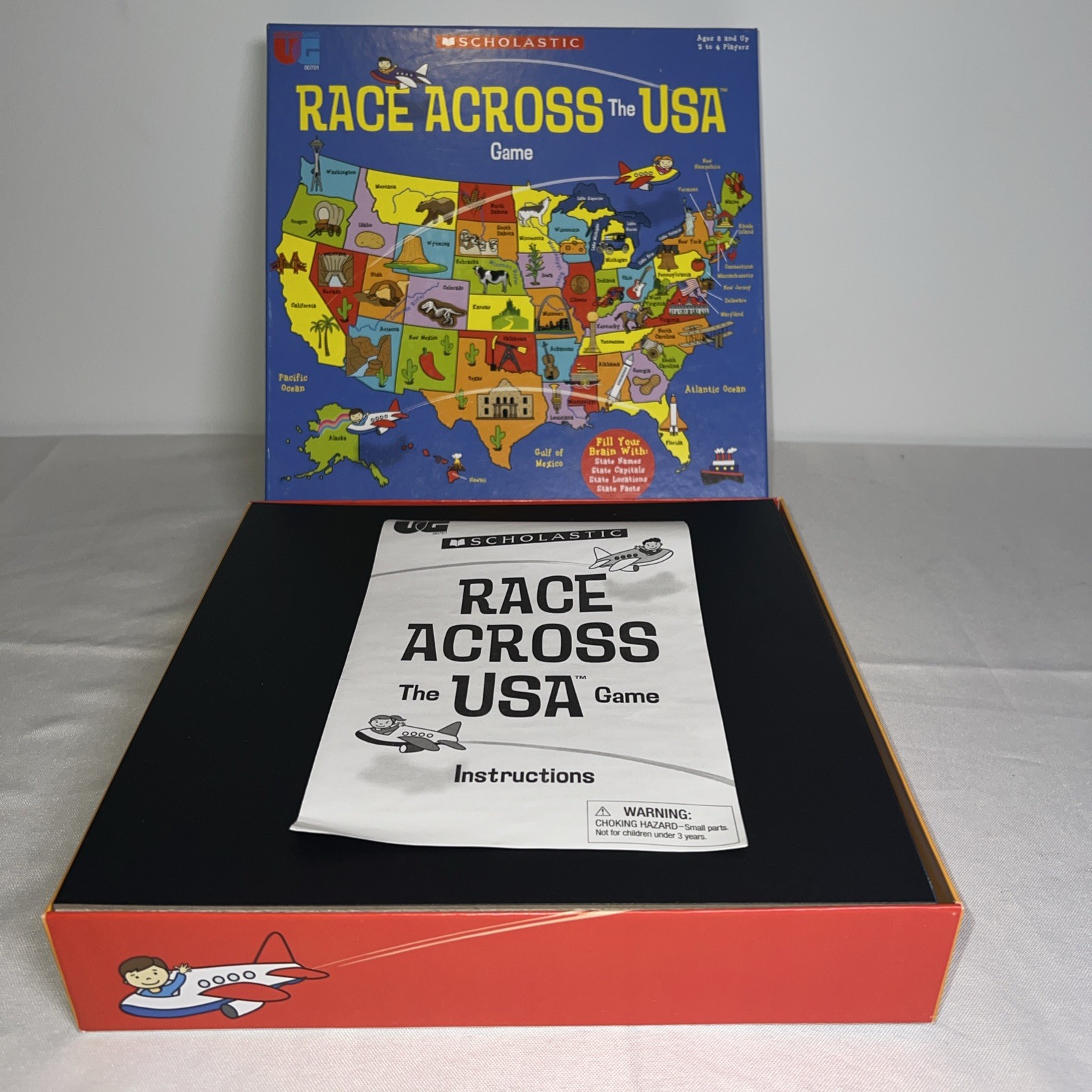 Scholastic Race Across The USA Game Ages 8 And Up