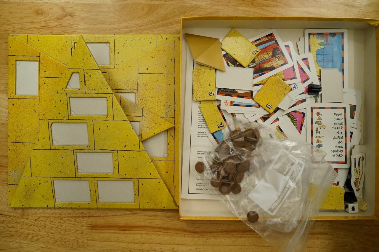 Vintage 1990 Aristoplay Board Game Pyramids & Mummies Complete & Crisp 8 and up