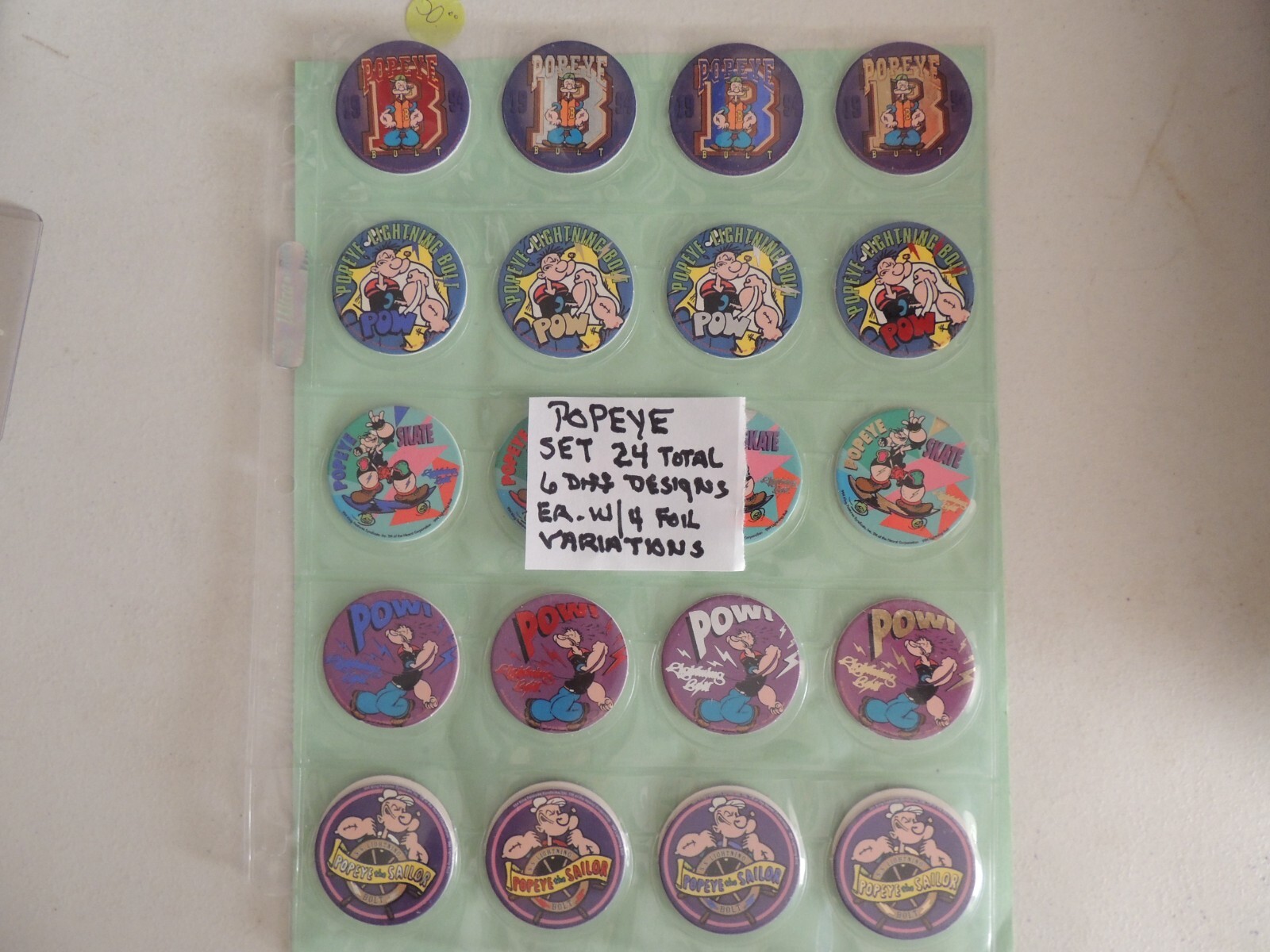 POGS MILK CAPS SETS SKELETON WARRIORS POPEYE CONGO OLYMPICS ++ C-PICS U GET ALL