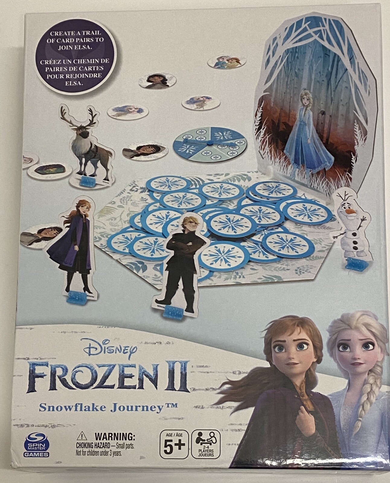 Disney Frozen II Snowflake Journey Game, Kid’s Board Game, Frozen II Movie, Elsa