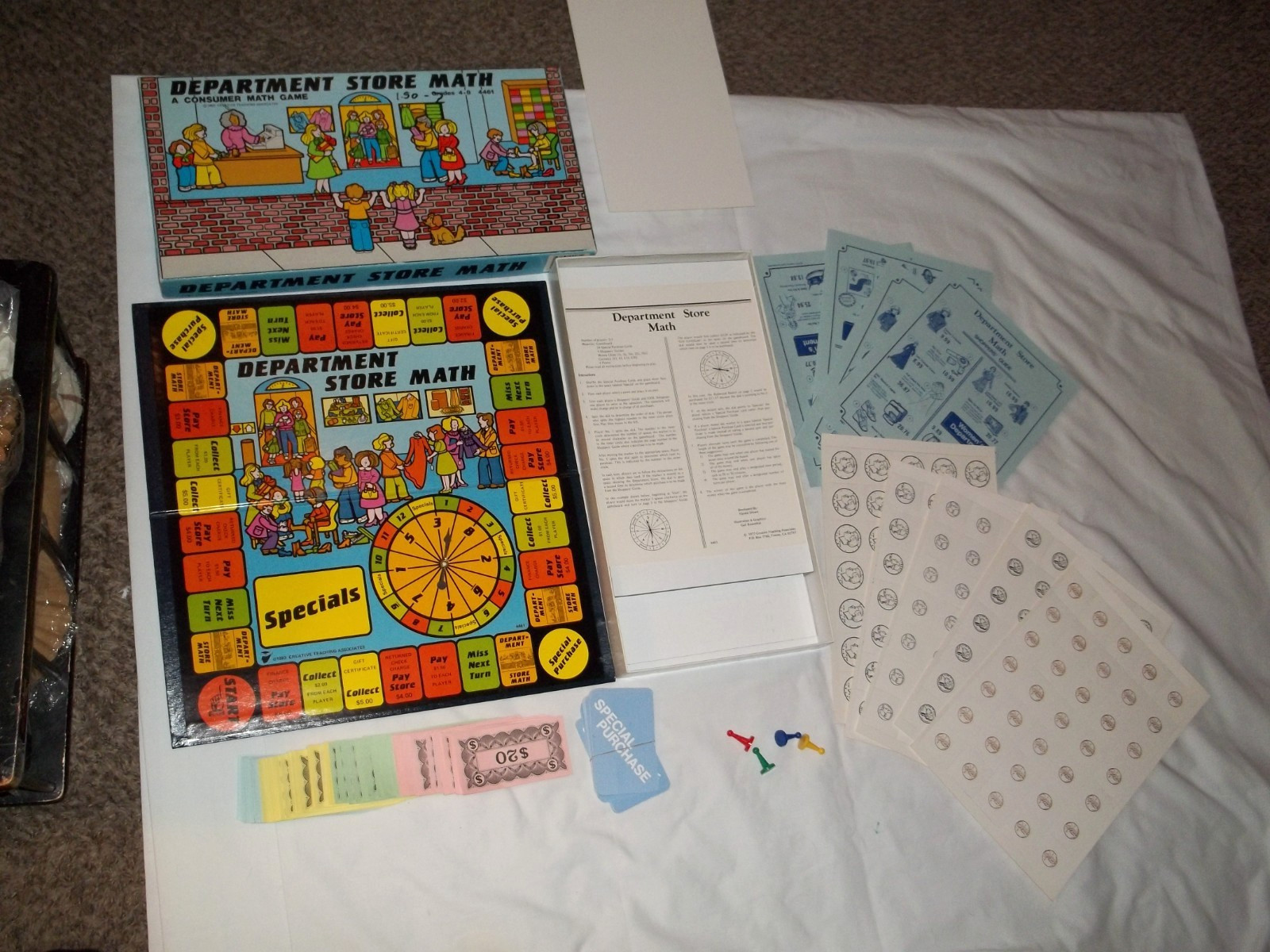 1983 RARE game Department Store Math Creative Teaching Associates NEW open box