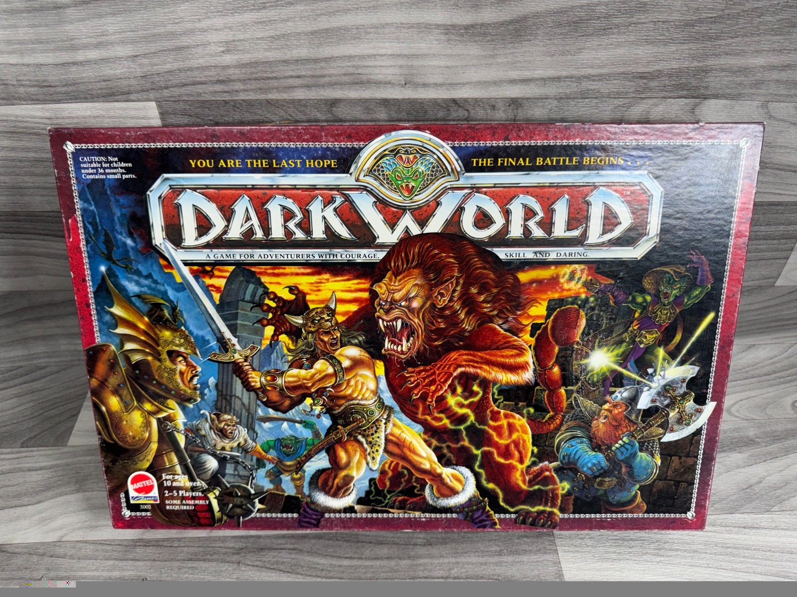 DARK WORLD FANTASY ADVENTURE BOARD GAME 1992 MATTEL INCOMPLETE AS IS