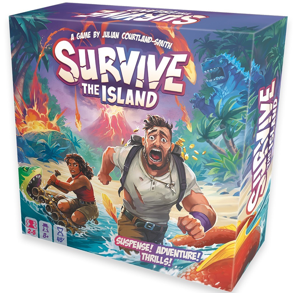 Survive The Island Board Game Zygomatic ZYGSTI01US Tile Family Escape
