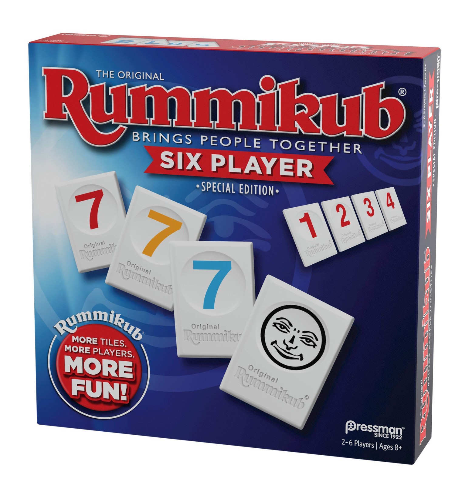 Rummikub Six Player Edition – The ca. 6.35 cm x 26.67 x cm, Blue